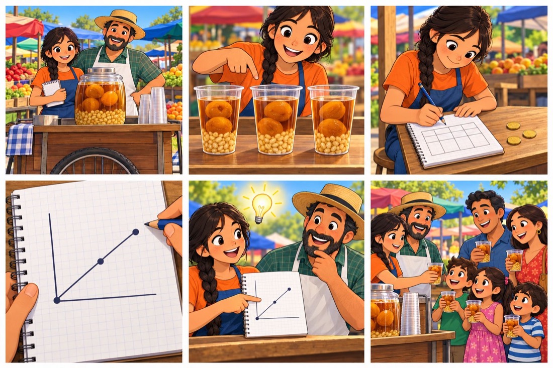 Lámina: mote con huesillo